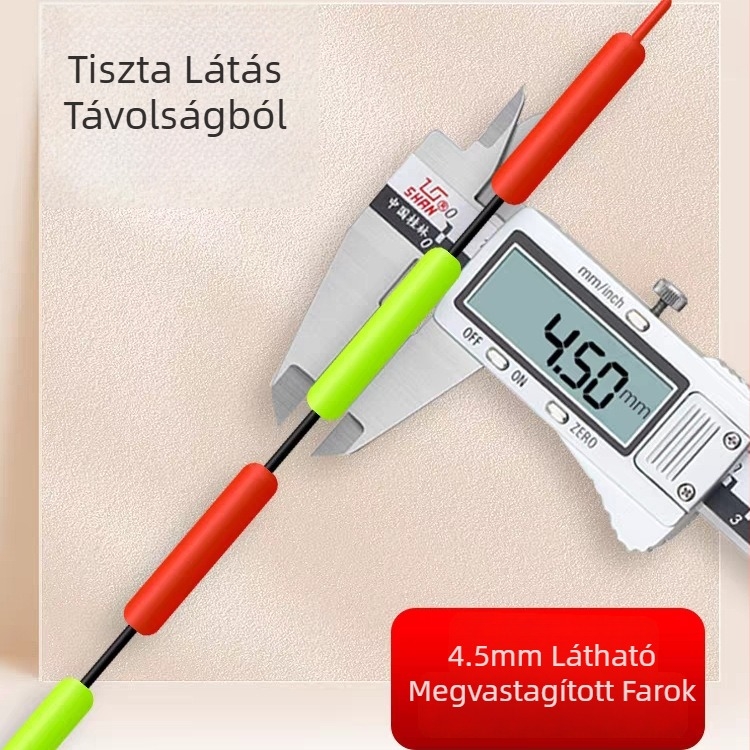 Ólmentes önállóan álló horgász úszó, nagy méret, vastag farok, kiváló láthatóság sötét vizekben