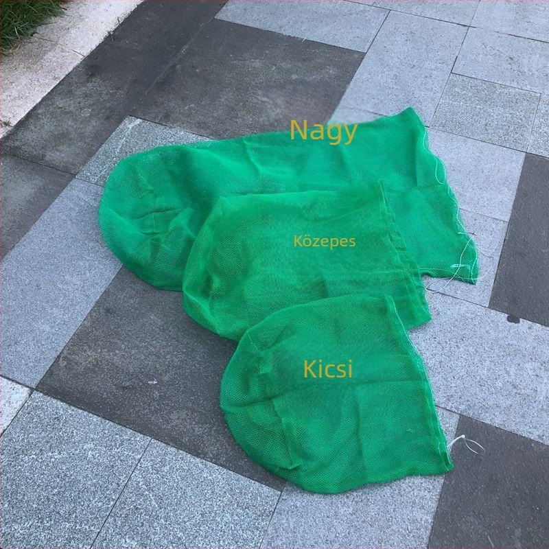 Nylon halászati háló tároló táska — sűrű háló, gyűrűmentes, összecsukható, halászati felszereléshez