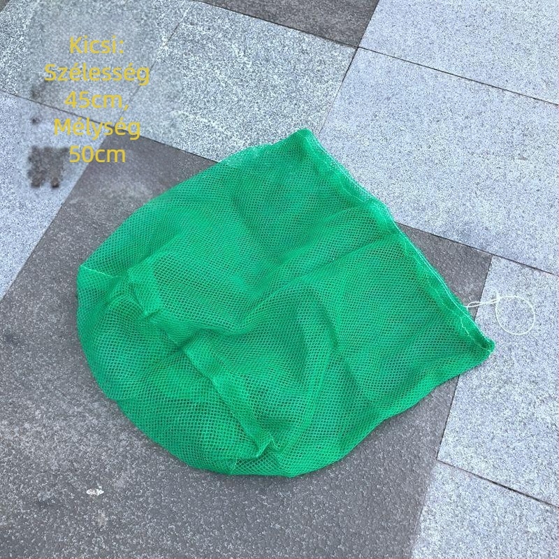 Nylon halászati háló tároló táska — sűrű háló, gyűrűmentes, összecsukható, halászati felszereléshez