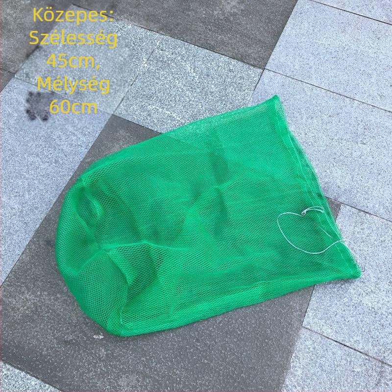 Nylon halászati háló tároló táska — sűrű háló, gyűrűmentes, összecsukható, halászati felszereléshez