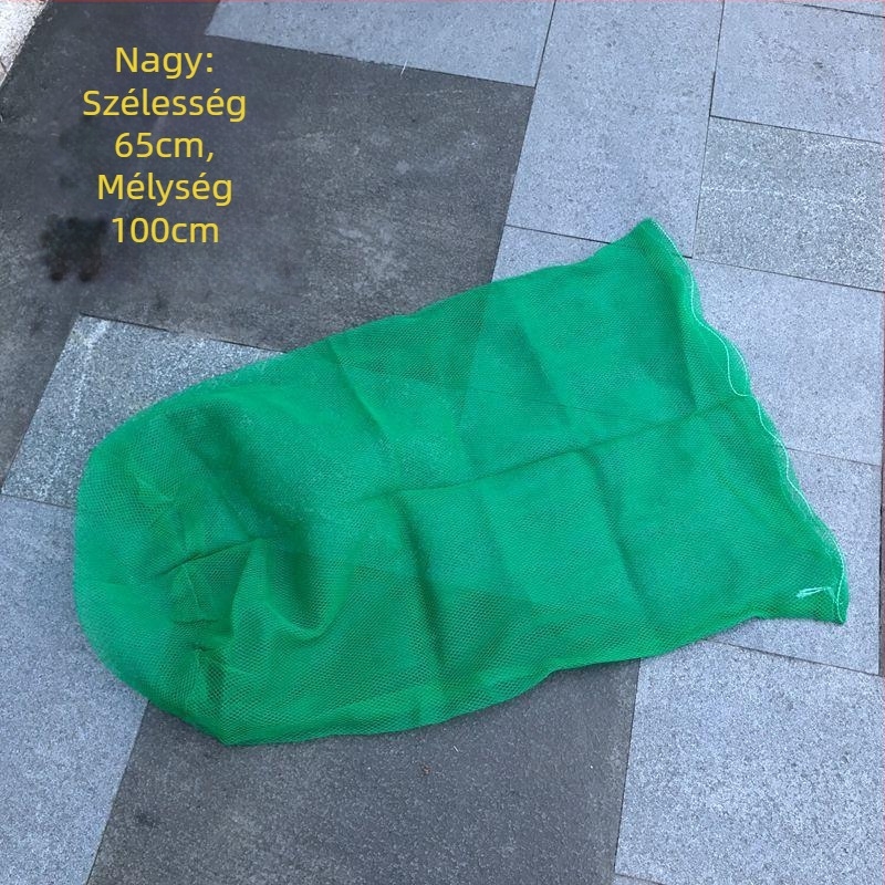 Nylon halászati háló tároló táska — sűrű háló, gyűrűmentes, összecsukható, halászati felszereléshez