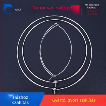 Tömör rozsdamentes acél halászati hálógyűrű, összecsukható vagy fix kivitel