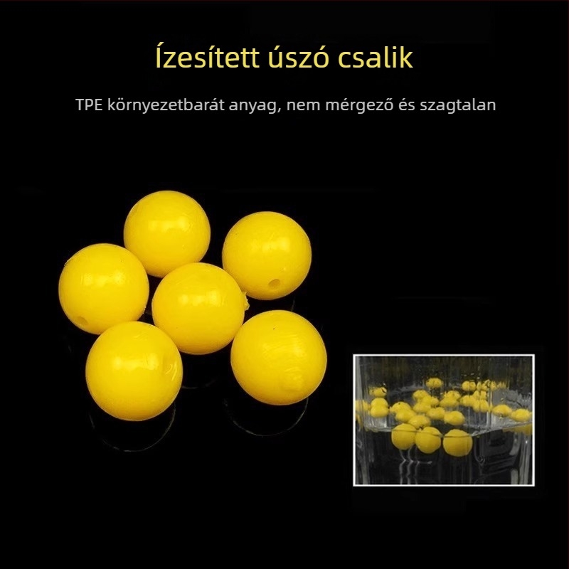 Úszó gyöngy készlet horgászathoz – nagy felhajtóerővel rendelkező szemcsés úszó golyók, fordított fenekezéshez, nagy halak számára való csalétek