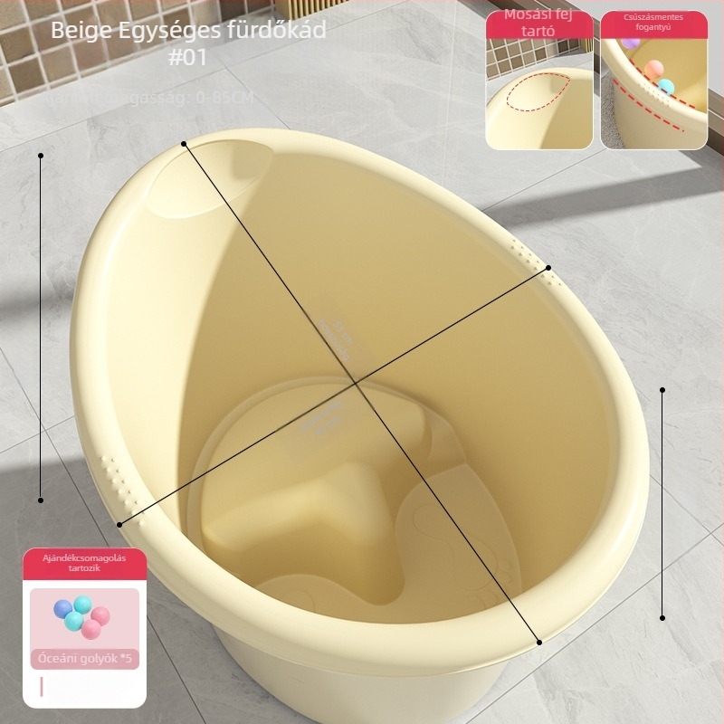 Műanyag gyermekfürdető vödör — ülő helyzethez ideális fürdőedény (Anyag: Műanyag; Célközönség: Gyermekek; Eredet: Egyéb; Márka: Egyéb)