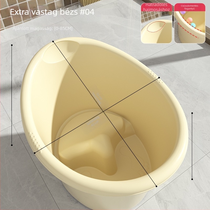 Műanyag gyermekfürdető vödör — ülő helyzethez ideális fürdőedény (Anyag: Műanyag; Célközönség: Gyermekek; Eredet: Egyéb; Márka: Egyéb)