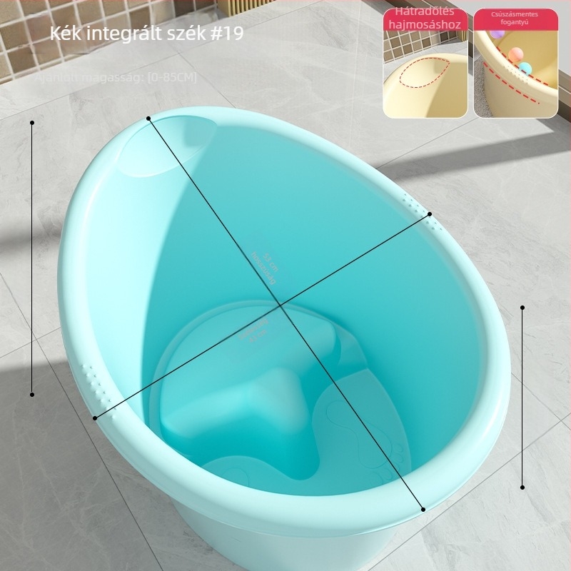 Műanyag gyermekfürdető vödör — ülő helyzethez ideális fürdőedény (Anyag: Műanyag; Célközönség: Gyermekek; Eredet: Egyéb; Márka: Egyéb)