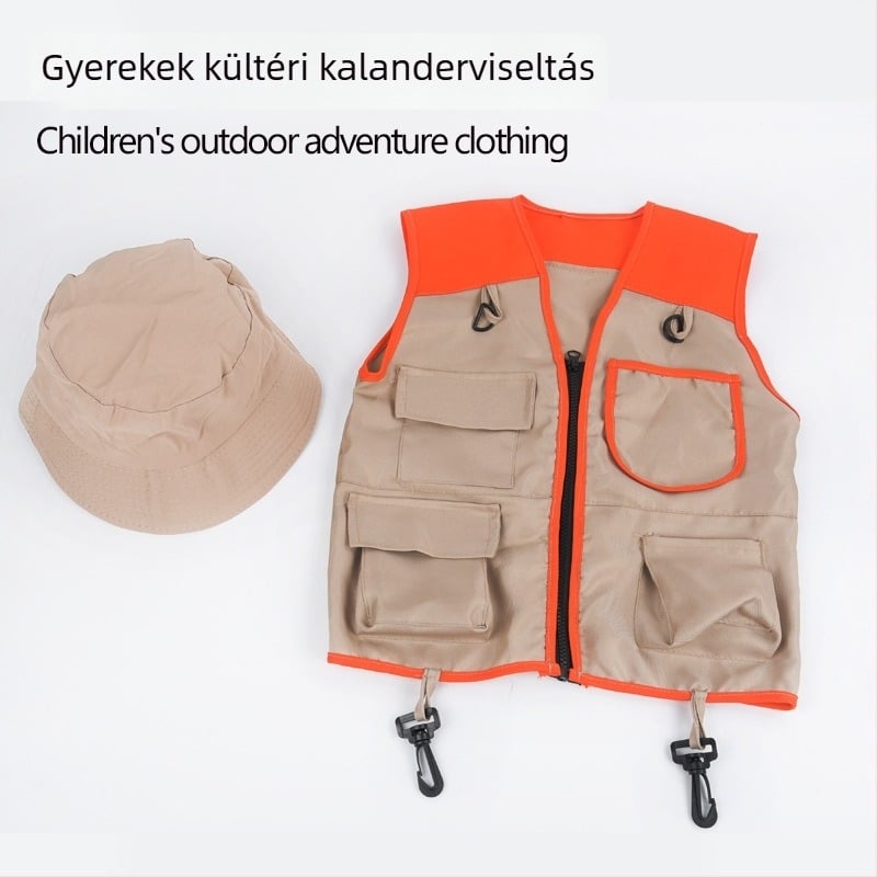 Zesheng Gyerekek Kültéri Kaland Szerszám Mellény Készlet – Szerepjáték és Kemping, uniszex, 4–6 évesek, csomagolva táskában