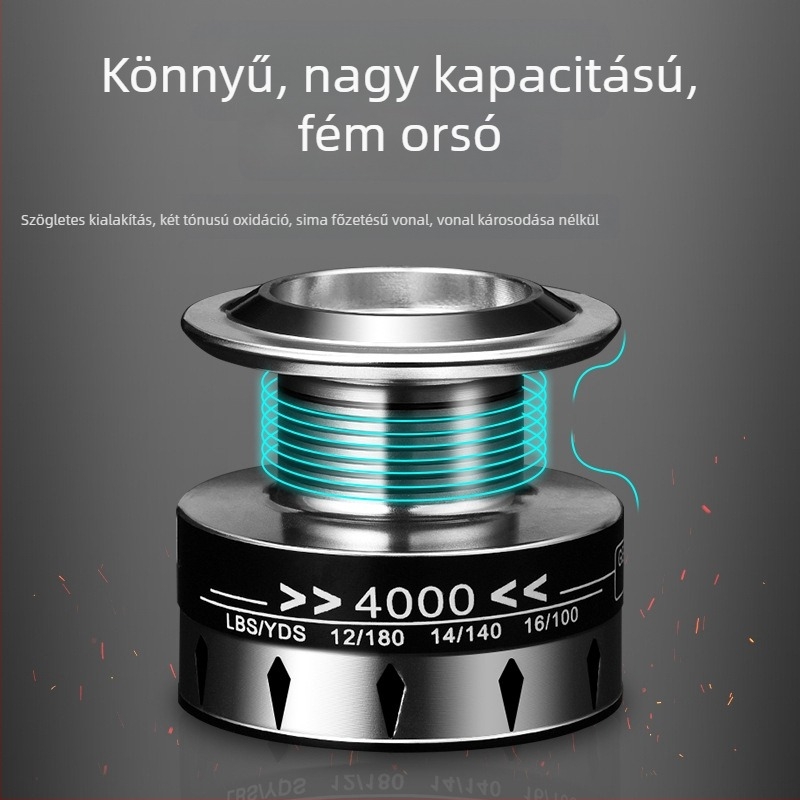 Ocean Master teljesen fémből készült spinning orsó, 40 darabos csomag, OEM/privát címke elérhető