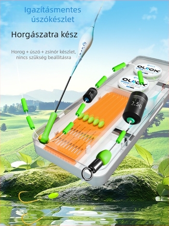 Yunfeiyu beállítás nélküli úszózsinór készlet — teljes fő damil kettős súlyokkal a fenekező horgászathoz, azonnal használható