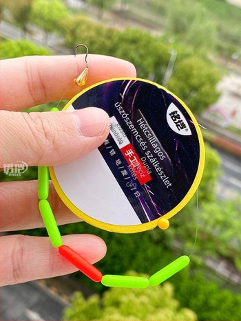 Hetescsillagos úszósor készlet forgó horoggal, réz fej, nylon zsinór, hossz 2,5–3,6 m, hagyományos horgászathoz