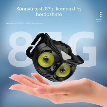 COB LED-es fejlámpa, 10W, 1200mAh újratölthető, hatótáv 100–200 m
