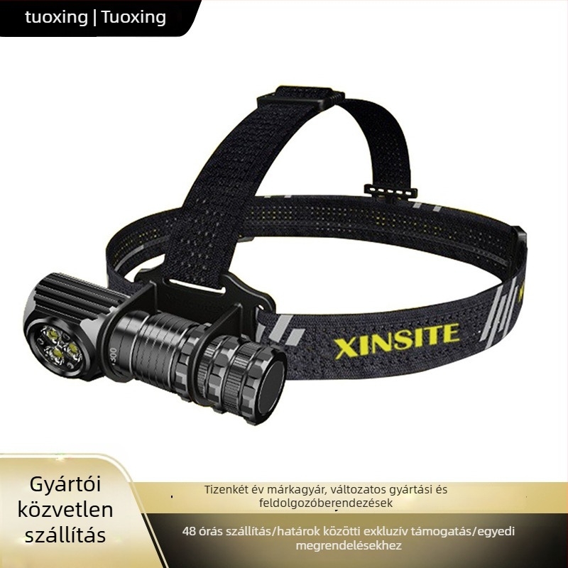 Multifunkciós LED zseblámpa alumíniumötvözetből, mágneses farokvéggel, kültéri használatra, vízálló (alumíniumötvözet; 2000 mAh; 10 W; LED; vízálló)