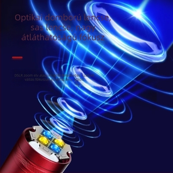 Kültéri zseblámpa horgászatra H17 négy LED fényforrással, 360° forgatás, 12 000 mAh, 20 W, LED (12 000 mAh, 20 W, hatótáv 200–500 m)