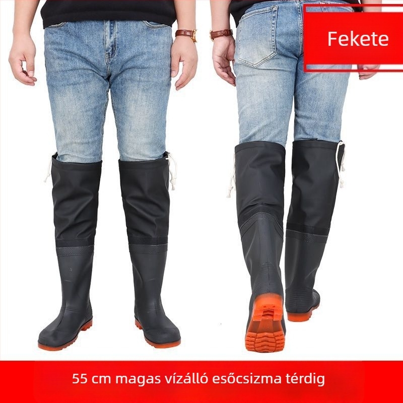 Folyómenti túracipő - vízálló, PVC felsőrész és talp, felnőtt férfiak számára (18-40 év)