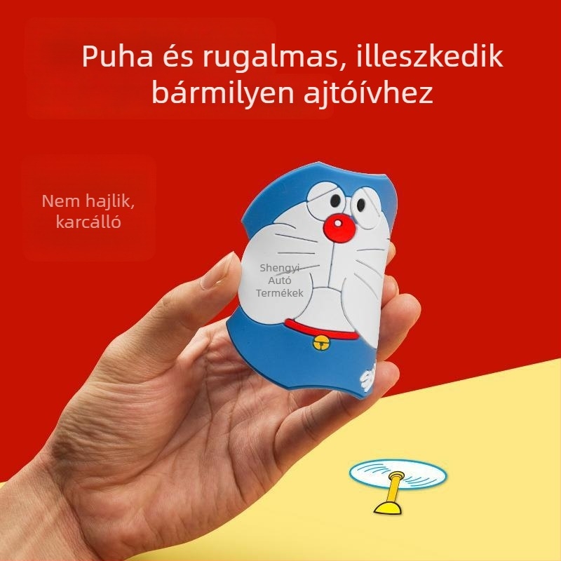 Shengyi szilikon ajtókilincs védő – ragasztóval szerelhető, rajzfilm mintás