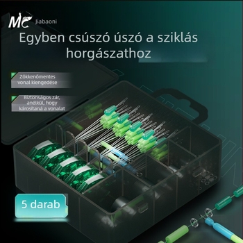 Jiajiaoni Horgászati Vonal Készlet spacer gyöngyökkel és csúszó úszó kiegészítőkkel