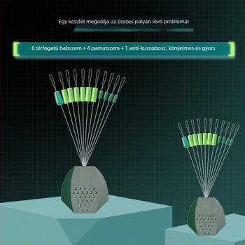 Jiajiaoni Horgászati Vonal Készlet spacer gyöngyökkel és csúszó úszó kiegészítőkkel