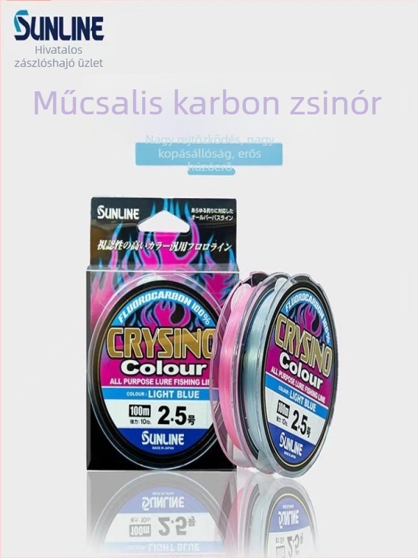 Mulberry szénszálas előke damil, rózsaszín, láthatatlan, csónakos és sziklás horgászathoz