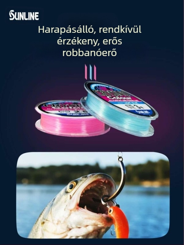 Mulberry szénszálas előke damil, rózsaszín, láthatatlan, csónakos és sziklás horgászathoz