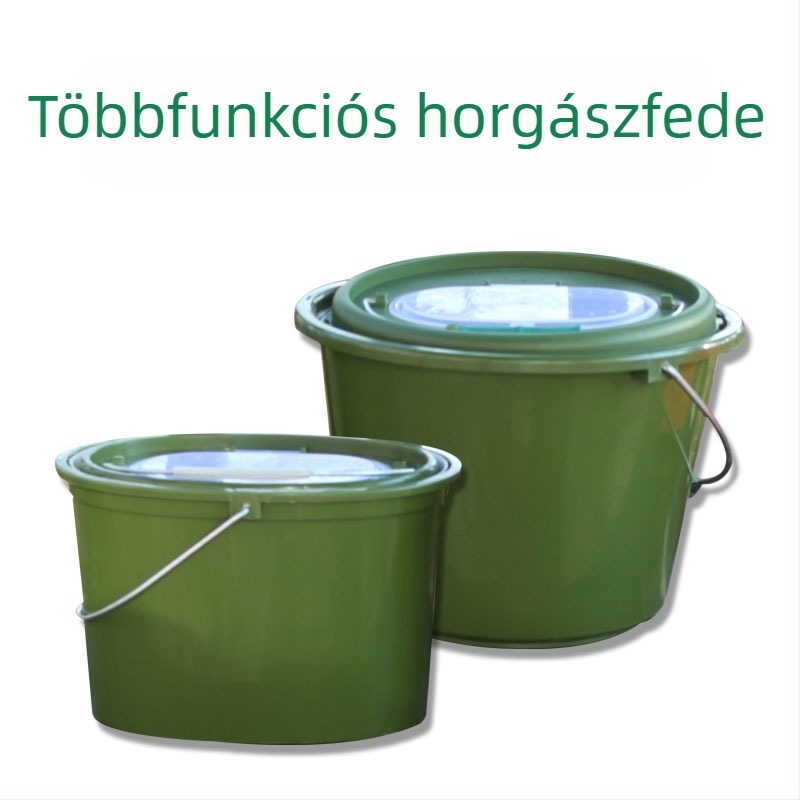 Hordozható élőhalas vödör oxigénezéssel, kültéri horgászathoz – többfunkciós