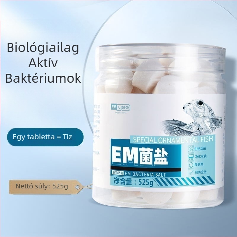 Yee Sterilizáló só díszhalakhoz – műanyag akváriumi só fertőtlenítő hatással