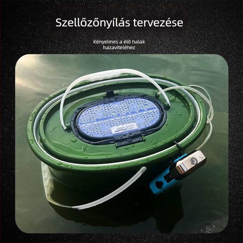 Eagle Dream horgász vödör beépített merev héjjal, egyrészben formázott kialakítás, multifunkcionális halas doboz, PP anyag