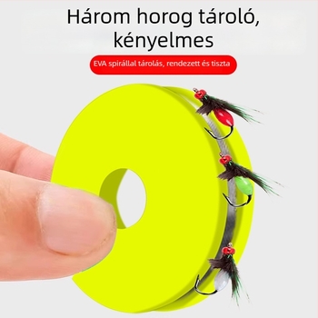 Csali készlet dupla horoggal folyóparti horgászathoz