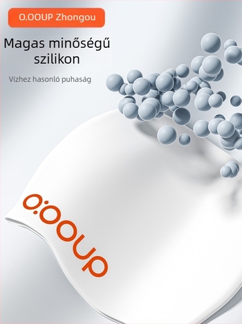 Szilikon úszósapka felnőtteknek, reklámlogó mintával, alkalmas egyéb felhasználásokhoz