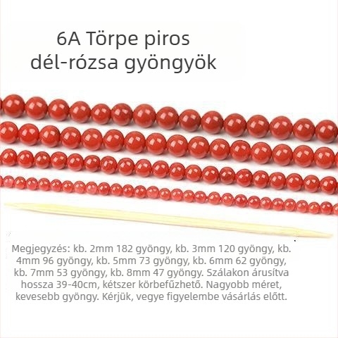 Természetes déli vörös achát gyöngyök - félkész állapotban, láng piros kristály, DIY kiegészítők