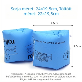 Felnőtt úszó kargyűrűk kettős légkamrákkal, felfújható, vastag PVC 0.22 mm, testreszabható minta