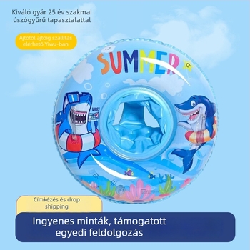 Gyerekeknek szóló állatmintás úszógumi; környezetbarát PVC, 0,18 mm vastagságú, kézi felfújás