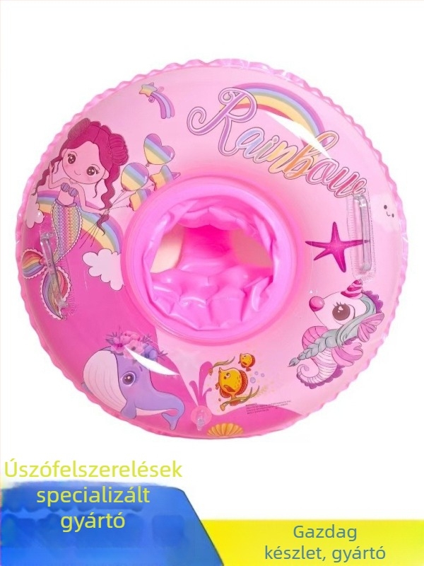 Gyerekeknek szóló állatmintás úszógumi; környezetbarát PVC, 0,18 mm vastagságú, kézi felfújás