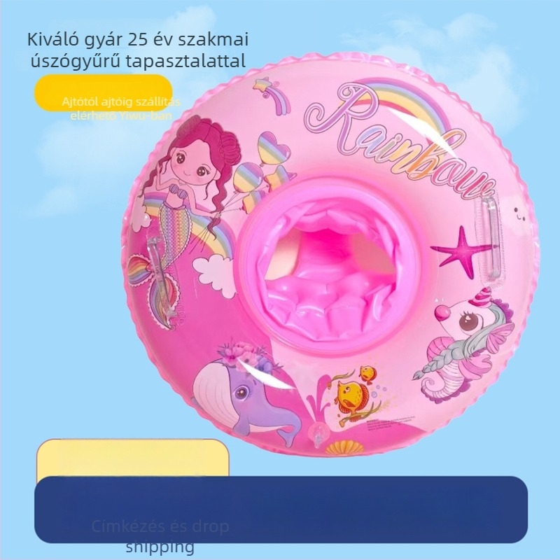 Gyerekeknek szóló állatmintás úszógumi; környezetbarát PVC, 0,18 mm vastagságú, kézi felfújás