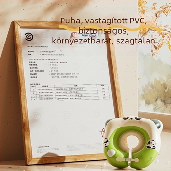 Babák és kisgyermekek úszókarikái, egybeépített kivitelezés, nyomásra felfújható, puha, rugalmas, vastagított belső gyűrű, cartoon mintával, környezetbarát PVC