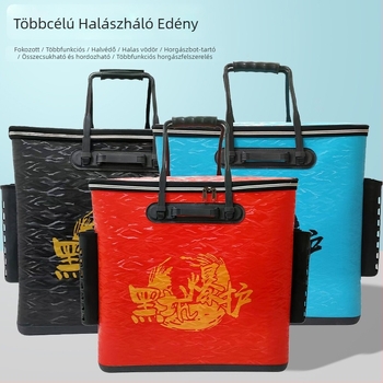 Sűrített EVA halászfelszerelés-táska – vízálló, összecsukható, hordozható, többfunkciós