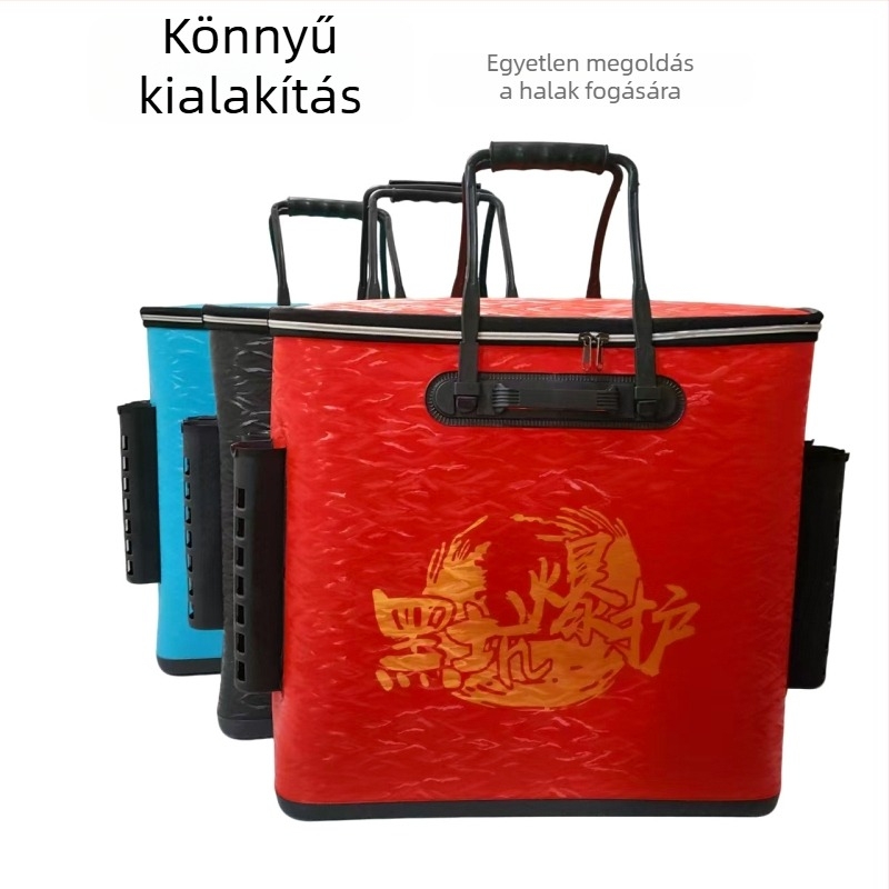Sűrített EVA halászfelszerelés-táska – vízálló, összecsukható, hordozható, többfunkciós