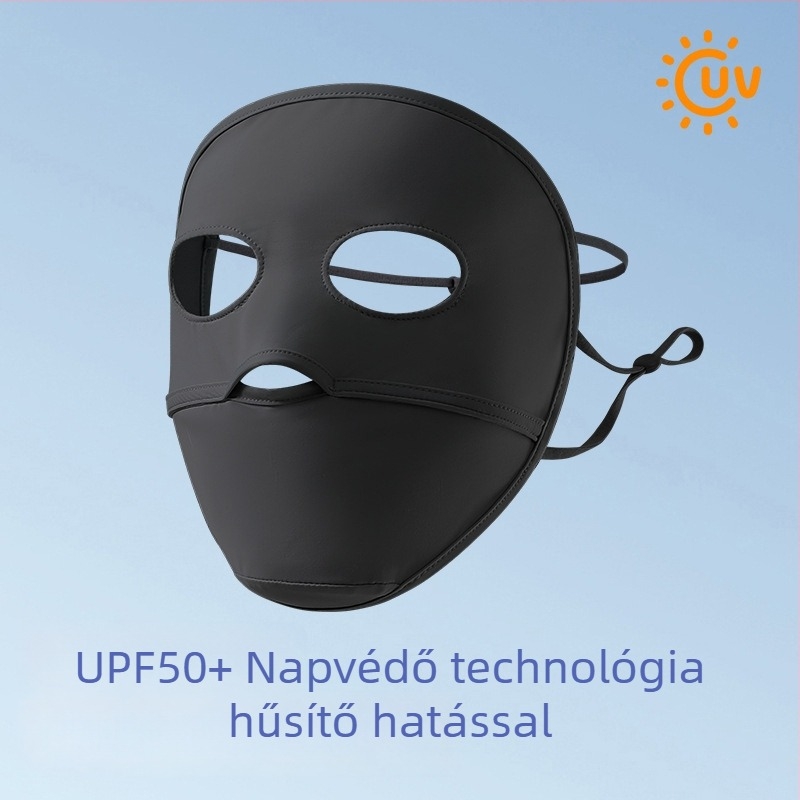 Női teljes arcú maszk UV-védelmet nyújtó, légáteresztő, nylon anyag, 2024 nyár