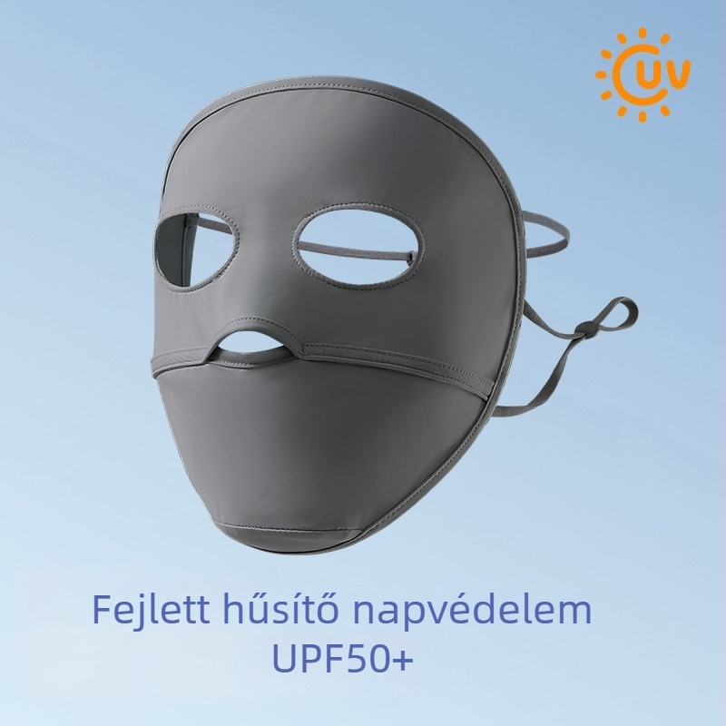 Női teljes arcú maszk UV-védelmet nyújtó, légáteresztő, nylon anyag, 2024 nyár
