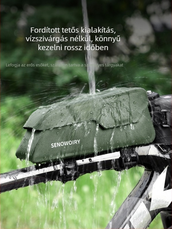 Senowoiry/ruì márkájú TPU előre felső cső táska a kerékpárhoz, modell Car Bag, kerékpáros táska, raktáron