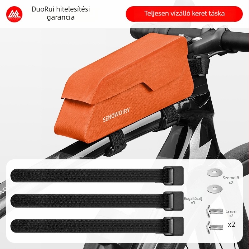 Senowoiry/ruì márkájú TPU előre felső cső táska a kerékpárhoz, modell Car Bag, kerékpáros táska, raktáron