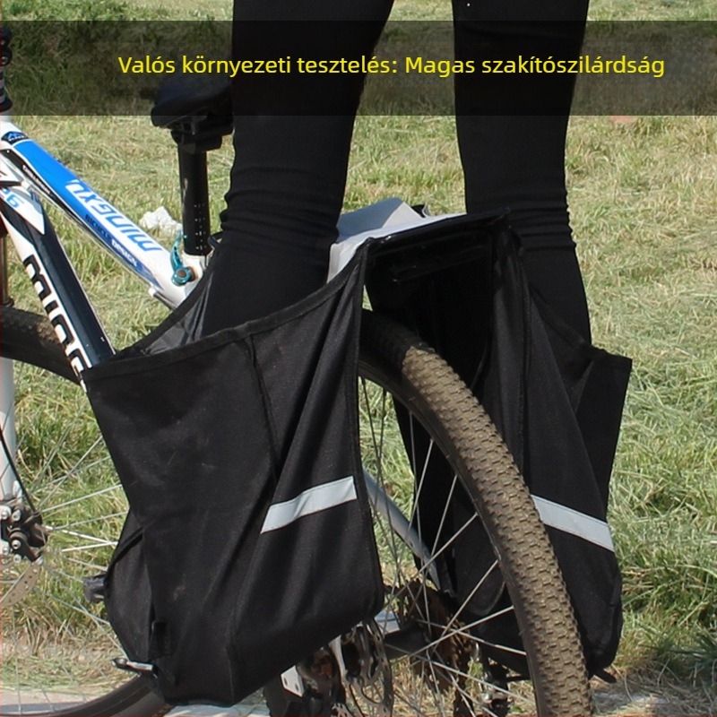 Hátsó kerékpáros táska a csomagtartóra, pannier táska, oldaltáska, 28 L kapacitás