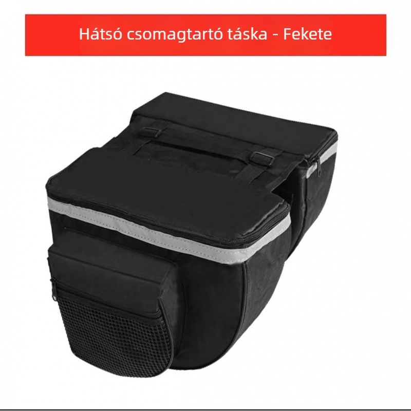 Hátsó kerékpáros táska a csomagtartóra, pannier táska, oldaltáska, 28 L kapacitás