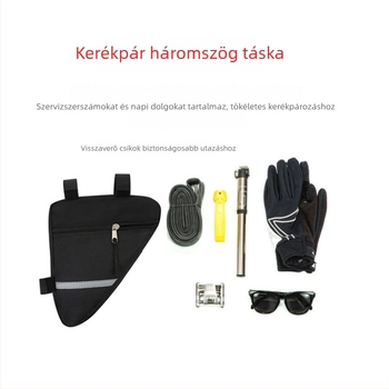 Kerékpár háromszög alakú táska, nylon anyag, tároló táska, OEM