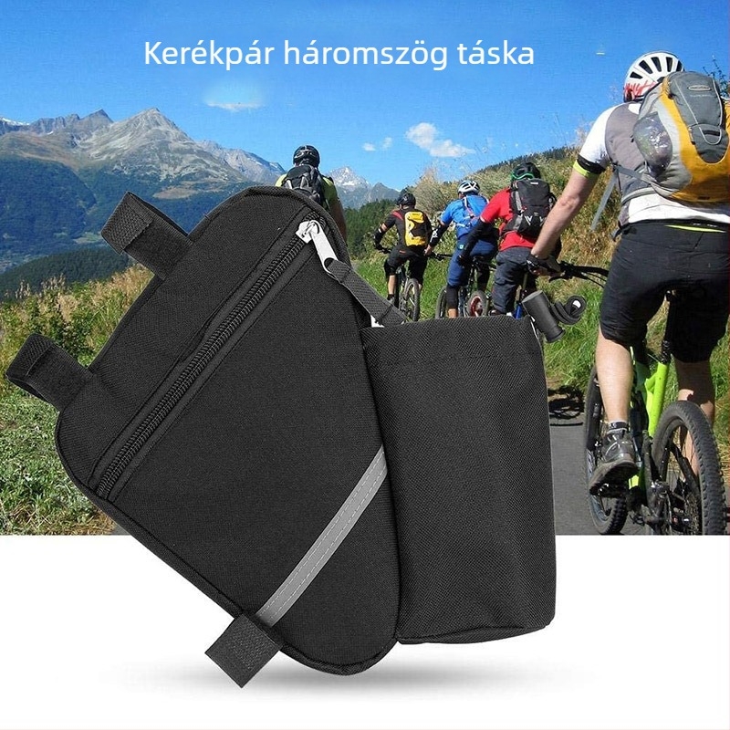 Kerékpár háromszög alakú táska, nylon anyag, tároló táska, OEM