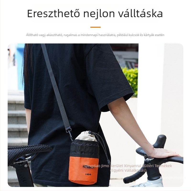 Első kerékpártáska vízpalack zsebbel, kompatibilis MTB és országúti kerékpárokkal, Sheng bangrong