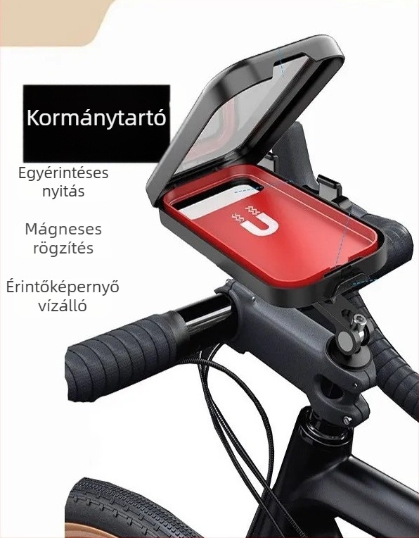 Vízálló telefontartó kerékpárhoz és motorkerékpárhoz, vízálló telefontok és navigációs tartó