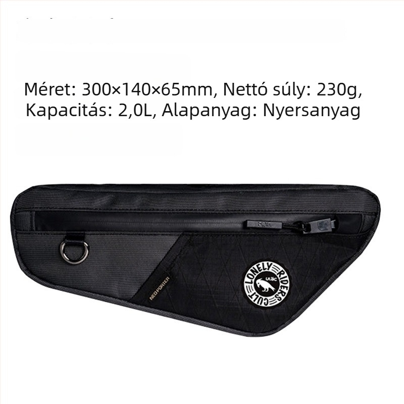 ULAC Kerékpár háromszög táska, nylon tároló táska az első kereszttestre, 2.0 kapacitás, modell DB3S
