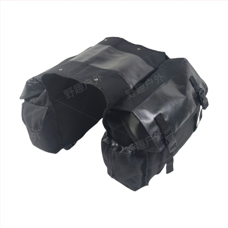 Camp Joy kerékpár táska 12 oz vászonból — hátsó és oldalsó felakasztható táska hegyi kerékpárhoz