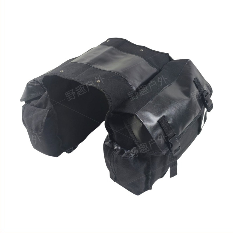 Camp Joy kerékpár táska 12 oz vászonból — hátsó és oldalsó felakasztható táska hegyi kerékpárhoz