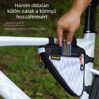 ENLEE kerékpár háromszög táska, PS-S100, 1 L, poliészter + nylon